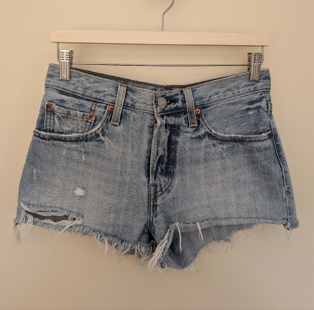 Levi's 501 Cut Off Denim Jean Shorts 26